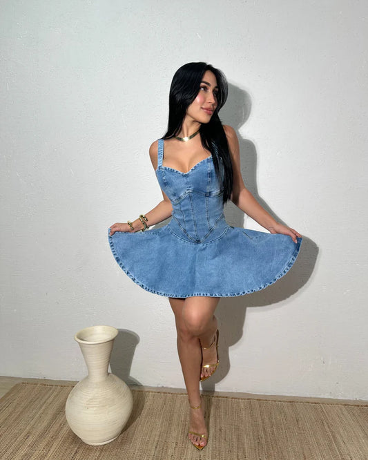 Vestido Denim Summer Vibe