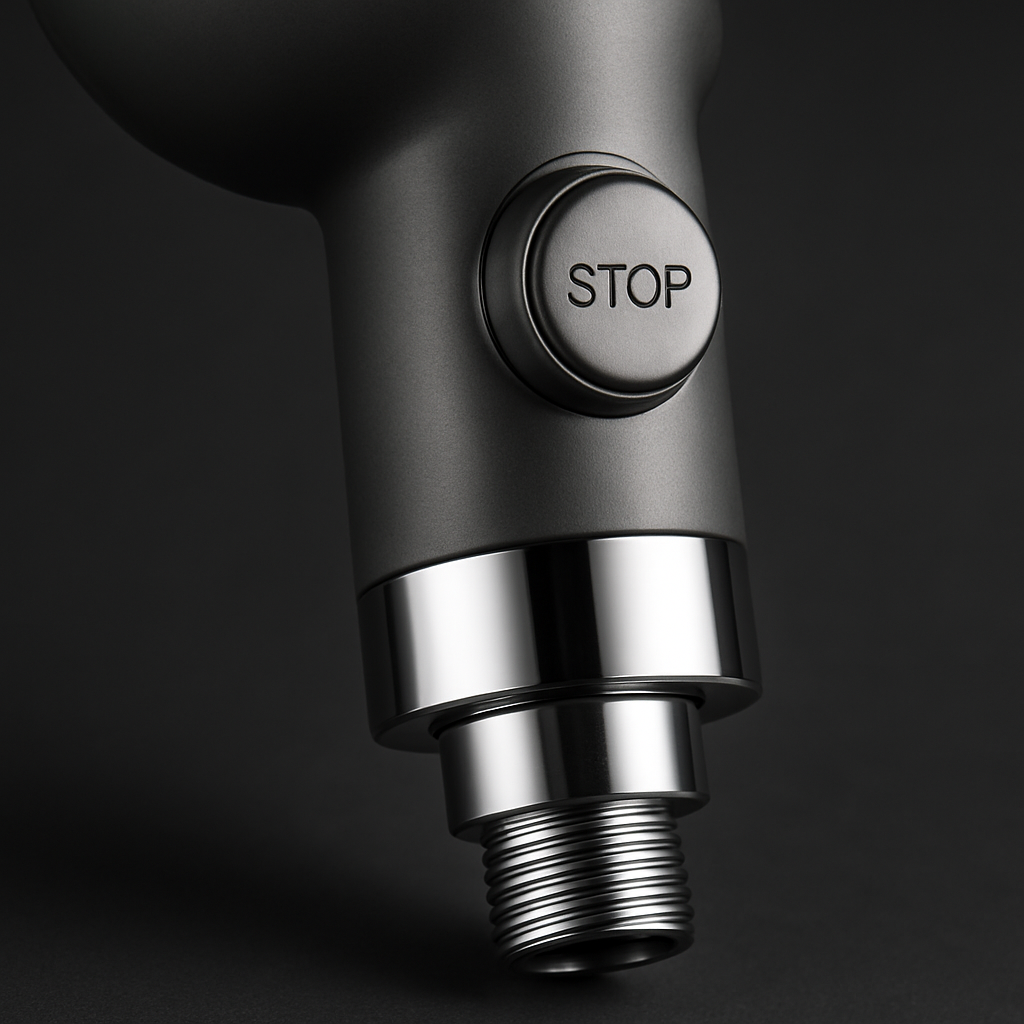 Detalle del boton STOP y conexion