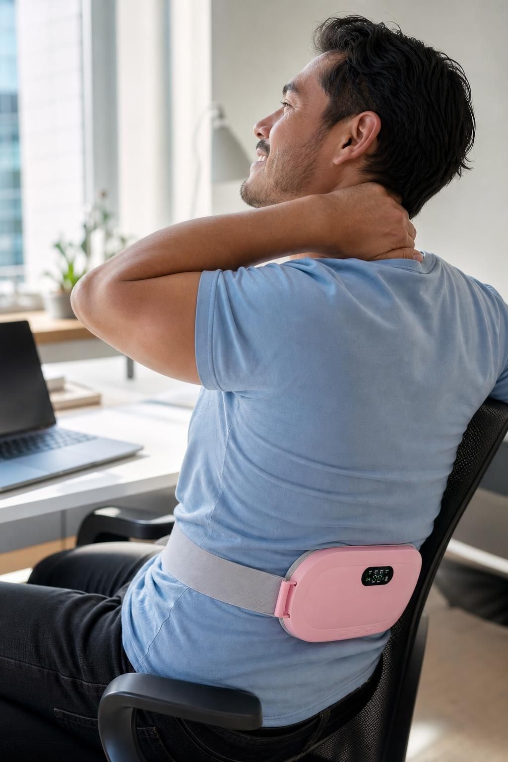 Uso del cinturón en la zona lumbar